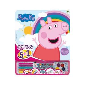Set pentru desen. Giga block. Peppa Pig 5 in 1 imagine