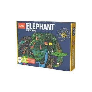 Puzzle 128. Forma de Elefant imagine