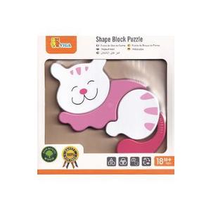 Puzzle din lemn: Pisica imagine