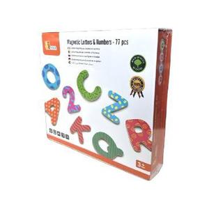 Set de litere si numere magnetice imagine