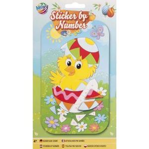 Stickere pe numere pentru Paste. Puisor imagine