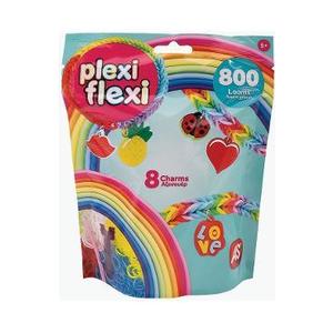 Set Plexi Flexi. 800 elastice din cauciuc si 8 accesorii. Verde imagine