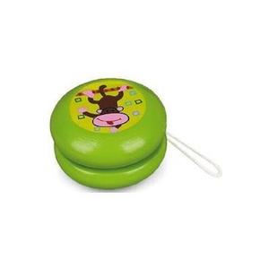 Joc de indemanare: Yo-yo din lemn. Verde imagine