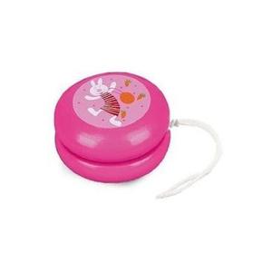 Joc de indemanare: Yo-yo din lemn. Roz imagine