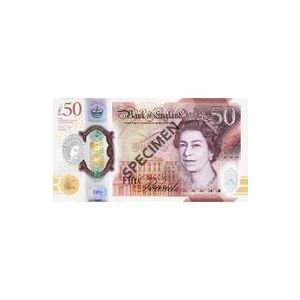 50 Lire Sterline. Set de 100 Bancnote decorative pentru jocuri, video, TikTok, Monopoly imagine