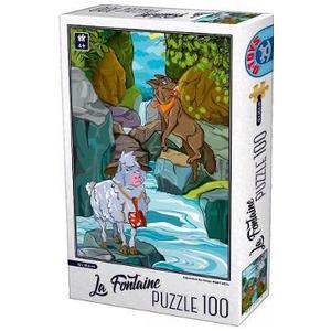 Puzzle 100: La Fontaine. Lupul si mielul imagine