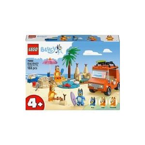Lego Bluey. Calatoria familiei lui Blue cu masina la plaja imagine