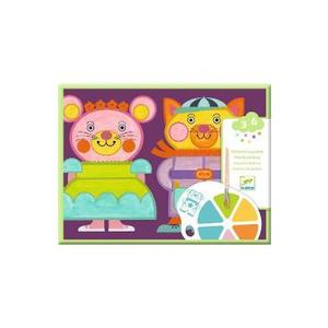 Joc creativ de pictura. Obraji imbujorati imagine