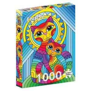 Puzzle 1000: Inseparable Cat and Kitten imagine