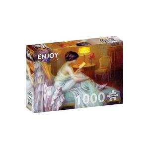 Puzzle 1000: Reading at Lamp Light. Delphin Enjolras imagine