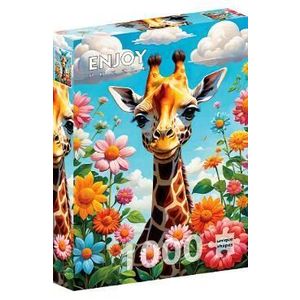 Puzzle 1000: Cute Giraffe imagine