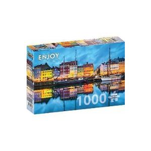 Puzzle 1000: Copenhagen Old Harbor imagine