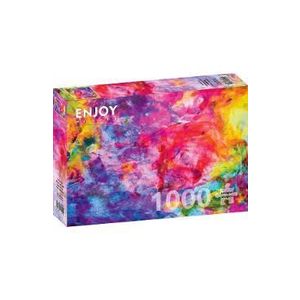 Puzzle 1000: Colorful Abstract Oil Painting imagine