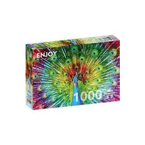 Puzzle 1000: Colorful Peacock imagine