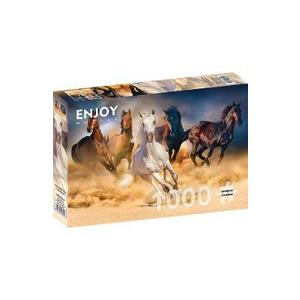 Puzzle 1000: Horses Running in the Desert imagine