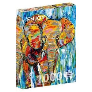 Puzzle 1000: Colorful Elephant imagine