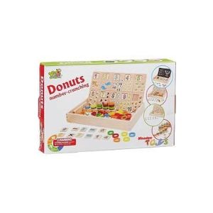 Joc educativ din lemn cu tablita de scris. Donuts number-crunching imagine