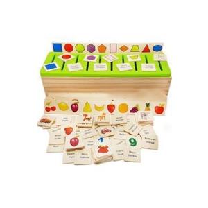 Sortator din lemn. Joc clasificare, sortare si asociere imagine