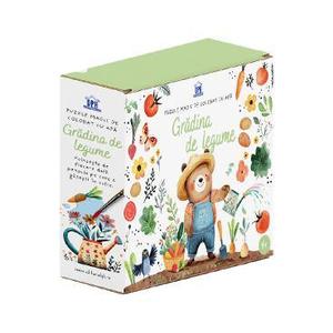 Puzzle magic de colorat cu apa: Gradina de legume imagine