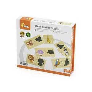 Set puzzle lemn: Potriveste umbra imagine