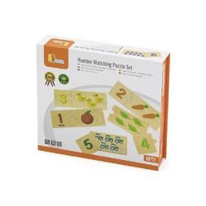 Set puzzle lemn: Potriveste numarul imagine