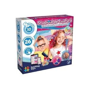 Set studio de coafura: Coloreaza si aranjeaza. Kit STEAM imagine