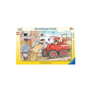 Puzzle 15 piese: Excavator imagine