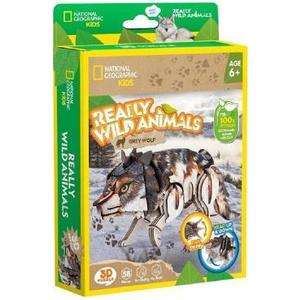 Puzzle 3D. Lup Cenusiu imagine