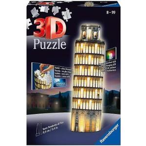 Puzzle 3D: Turnul din Pisa. Editie luminoasa imagine