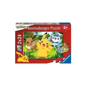 Puzzle 2x24 piese. Pokemon imagine