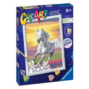 Pictura pe numere. Cal la apus imagine