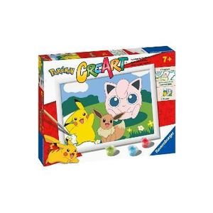 Pictura pe numere pentru copii. Personaje Pokemon imagine