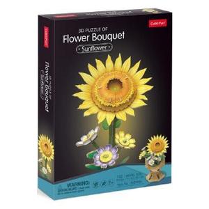 Puzzle 3D: Buchet de flori. Floarea soarelui imagine