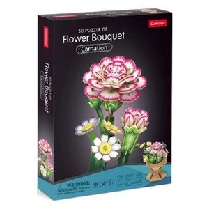 Puzzle 3D: Buchet de flori. Garoafa imagine