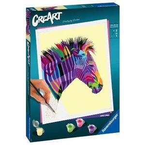 Pictura pe numere. Zebra imagine