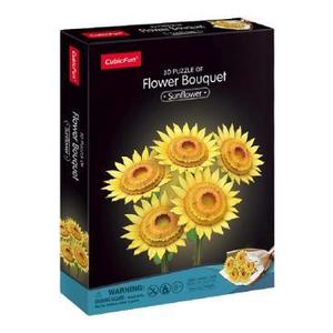 Puzzle 3D: Buchet de Floarea soarelui imagine