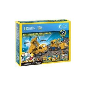 Joc educativ 3D: Mini incarcator si basculanta. Kit STEM imagine