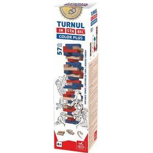 Turnul instabil color Plus. Piese din lemn imagine