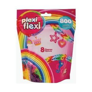 Set Plexi Flexi. 800 elastice din cauciuc si 8 accesorii. Roz imagine