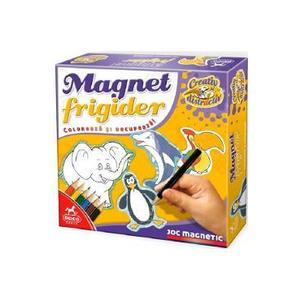 Joc magnetic: Coloreaza si decupeaza. Magnet frigider imagine
