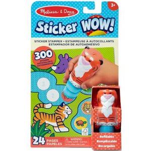 Set de joaca autocolante si stampila: Sticker Wow. Tigru imagine