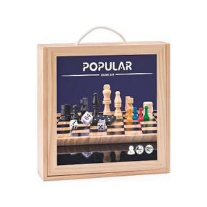 Set jocuri clasice: Sah, Dame, Table, Domino, Nu te supara, Moara, Dame chinezesti imagine