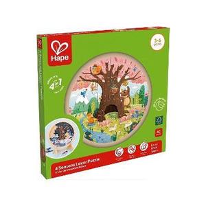 Puzzle 4 in 1 din lemn. 4 anotimpuri imagine