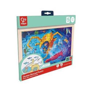 Puzzle din lemn 2 in 1. Salvarea oceanului imagine