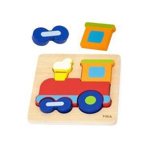 Puzzle din lemn: Trenulet imagine