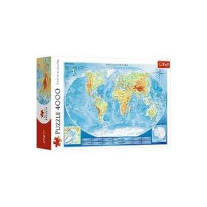 Puzzle 4000. Harta fizica a lumii imagine