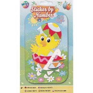 Stickere pe numere pentru Paste. Puisor imagine