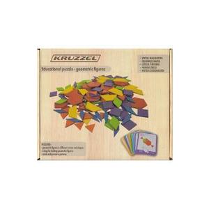 Joc: Tangram lemn 155 piese imagine