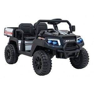 Masinuta electrica pentru copii Champion Black, motor 2 x 200W, baterie 24V9Ah, cu telecomanda 2.4 GHz, 3 viteze, slow start, amortizoare, lumini led, panou audio integrat, portbagaj imagine