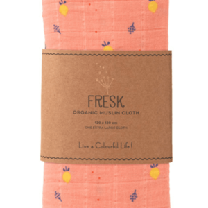 Muselina pentru copii model Summer fruit 120x120 cm imagine